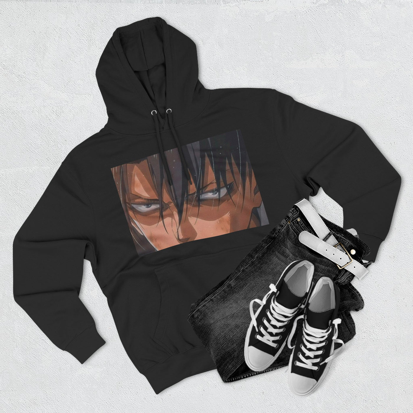 Levi Ackerman Hoodie - Attack on Titan Three-Panel Fleece - Picknmore