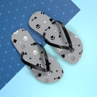 Dog Lover's Flip Flops | Cute Paw Print Outdoor Sandals for Summer, Pet Gifts, Beachwear, Relaxation Footwear, Animal Lover Accessories - Picknmore