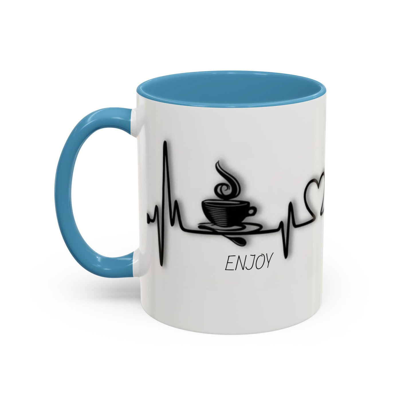 Coffee Lover's Heartbeat Mug - Caffeine Addiction Design - Picknmore