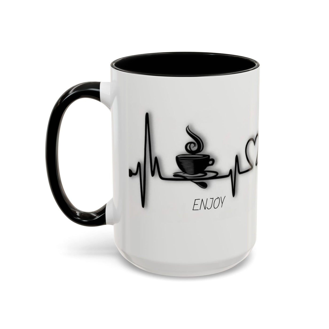 Coffee Lover's Heartbeat Mug - Caffeine Addiction Design - Picknmore