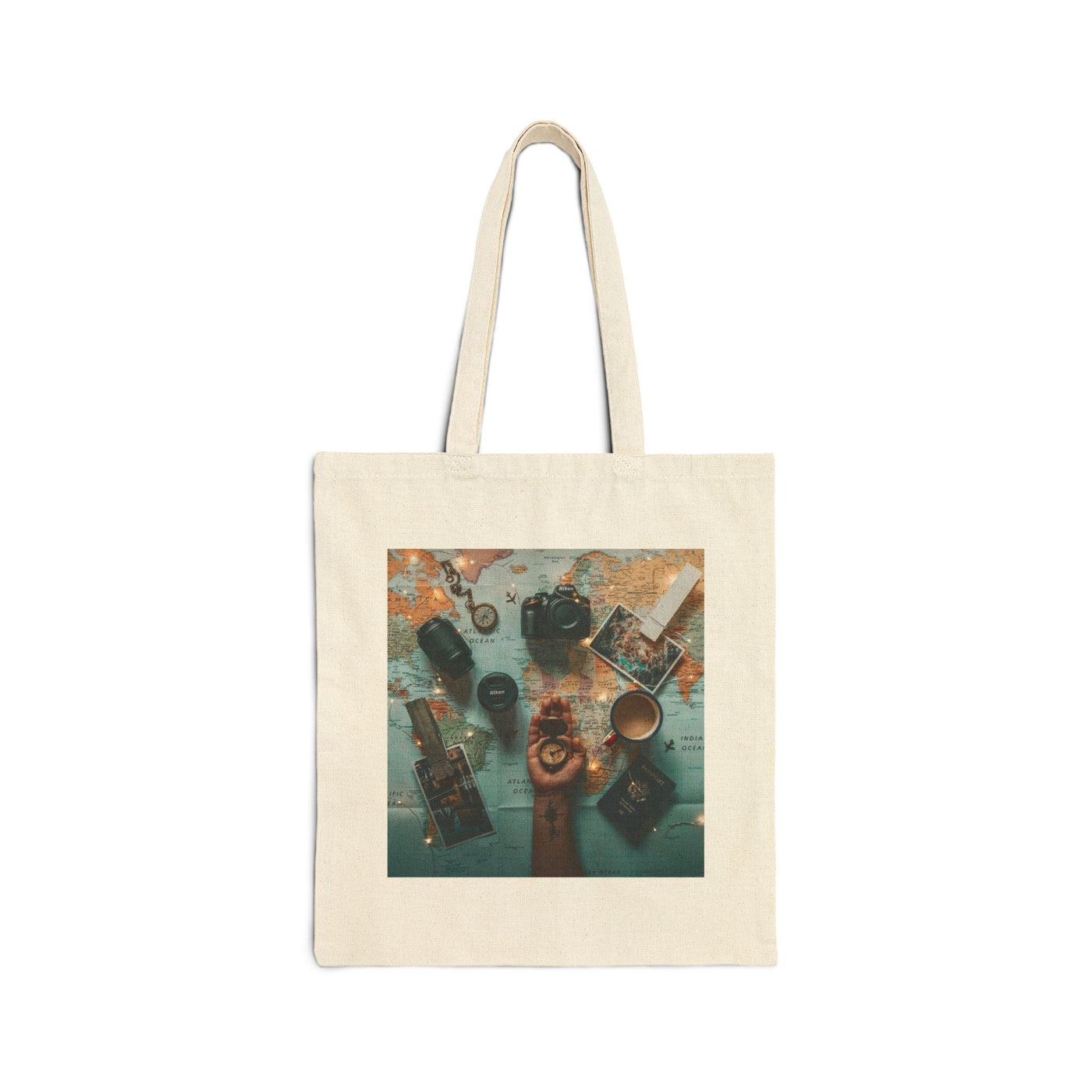 Travel Inspiration Tote Bag - Eco-Friendly Canvas Adventure Bag - Picknmore