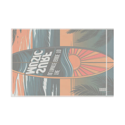 Surf Music Flag - Beach Decor Tropical Wall Art for Ocean Lovers - Picknmore