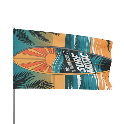 Surf Music Flag - Beach Decor Tropical Wall Art for Ocean Lovers - Picknmore