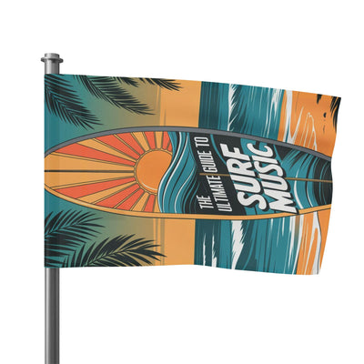 Surf Music Flag - Beach Decor Tropical Wall Art for Ocean Lovers - Picknmore