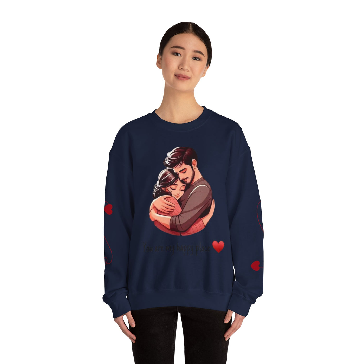 Love-Themed Crewneck Sweatshirt - Cozy Gift for Couples - Picknmore