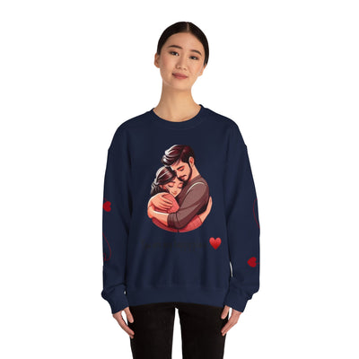 Love-Themed Crewneck Sweatshirt - Cozy Gift for Couples - Picknmore