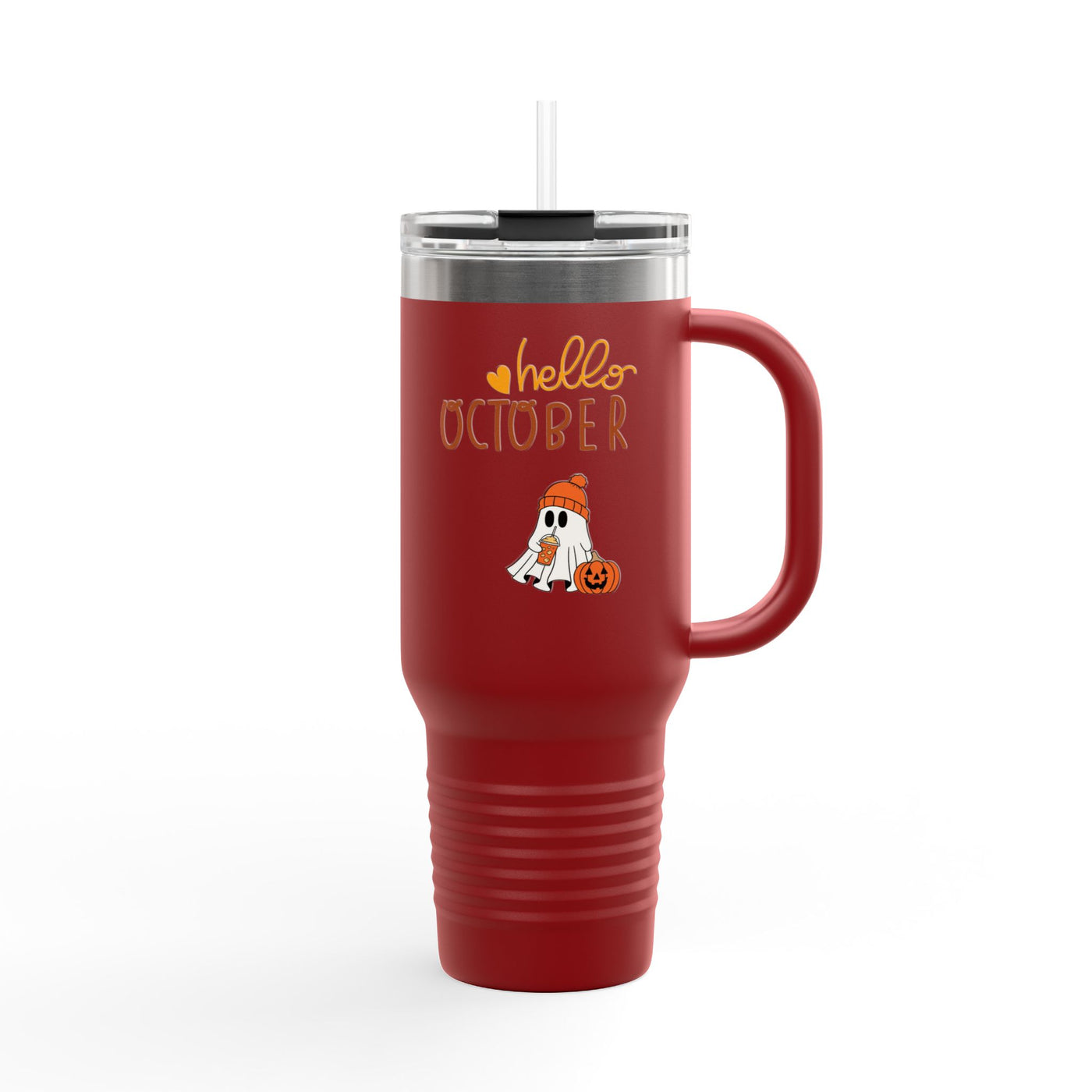 Halloween-Themed Insulated Travel Mug | 40oz | Perfect for October Parties, Fall Events, Cozy Drinks, Gifts for Coffee Lovers - Picknmore