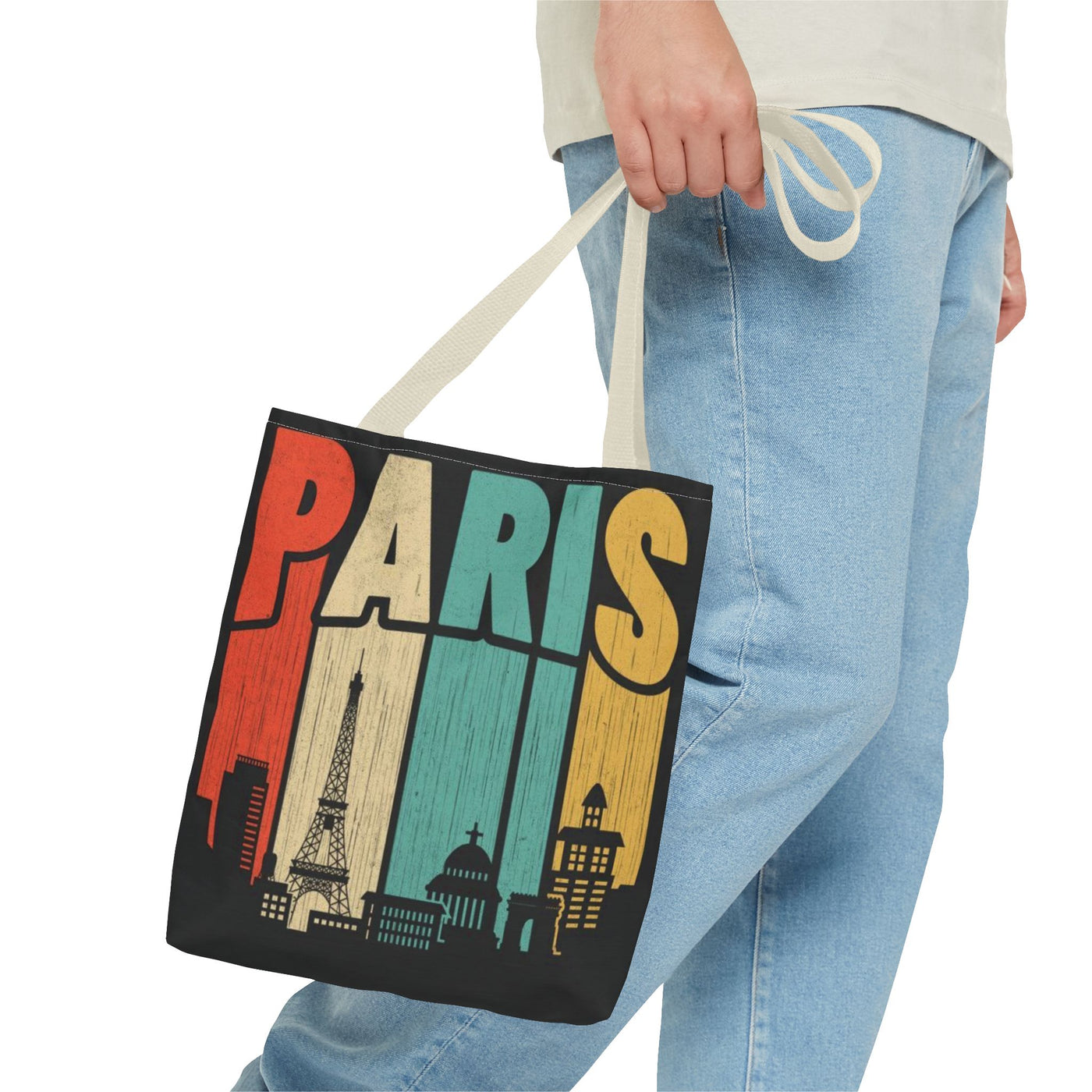 Paris Cityscape Tote Bag - Parisian Art Print Shopping Bag - Picknmore