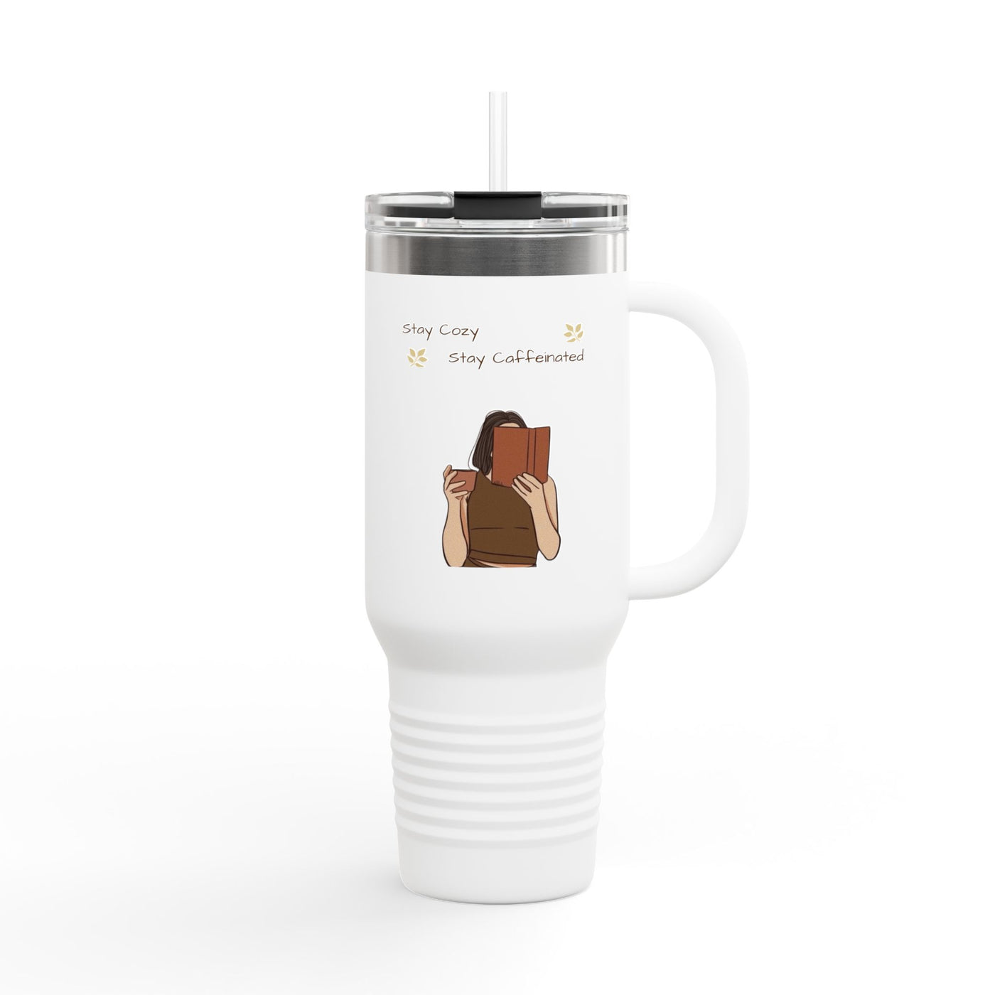 Insulated Travel Mug for Book Lovers, Enjoy Every Sip, Perfect Gift for Readers, 40oz Coffee Tumbler, Travel Cup for Busy Days - Picknmore