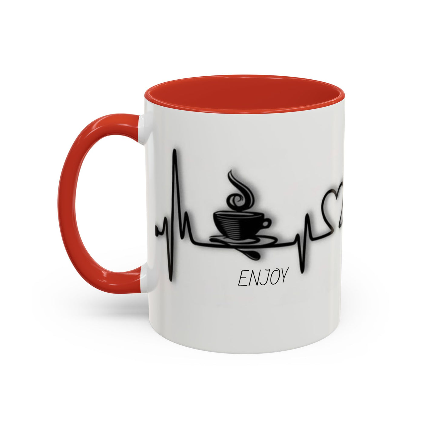 Coffee Lover's Heartbeat Mug - Caffeine Addiction Design - Picknmore