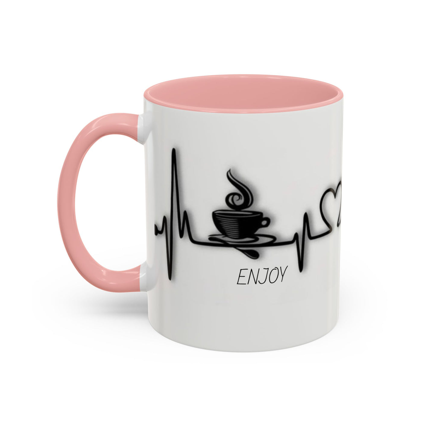 Coffee Lover's Heartbeat Mug - Caffeine Addiction Design - Picknmore