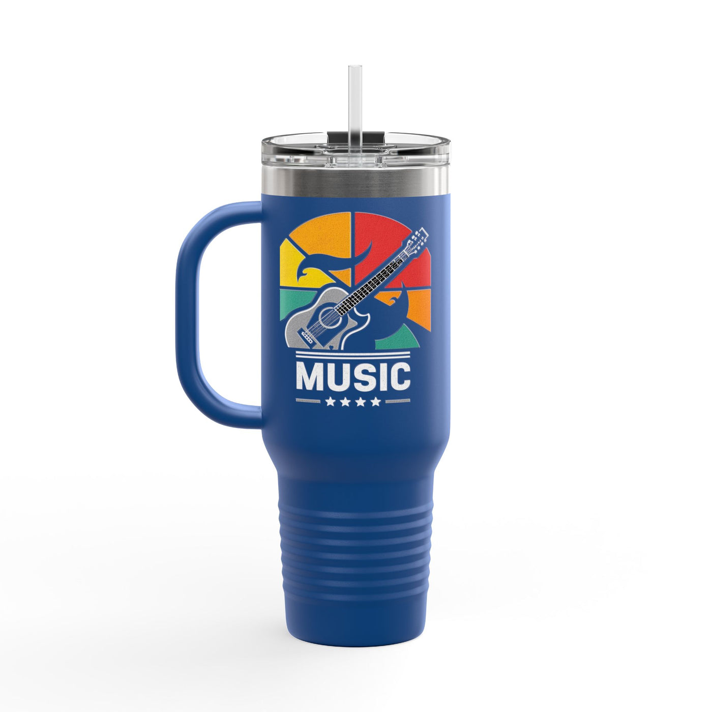 Colorful 40oz Travel Mug - Insulated Tumbler for Music Lovers - Picknmore