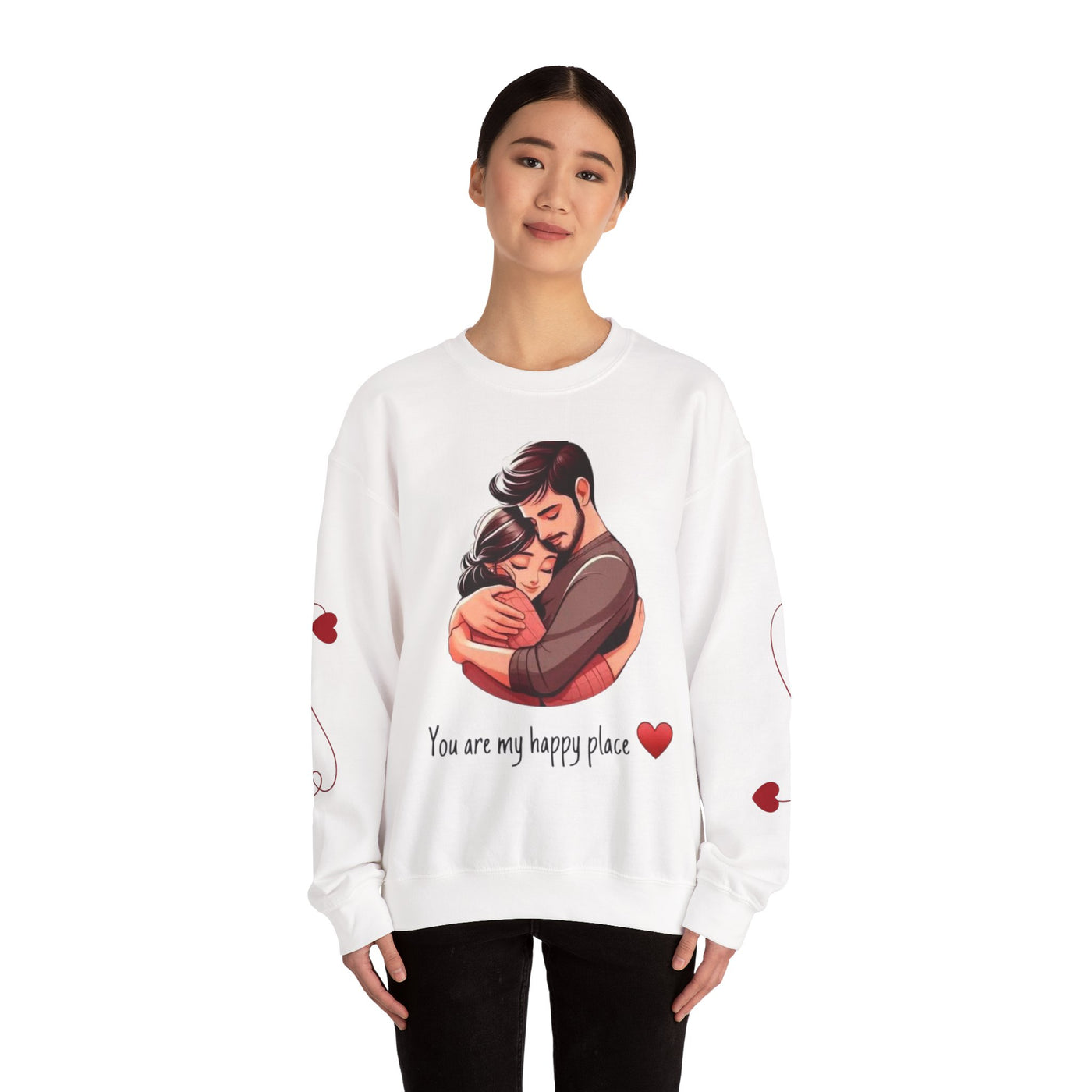 Love-Themed Crewneck Sweatshirt - Cozy Gift for Couples - Picknmore