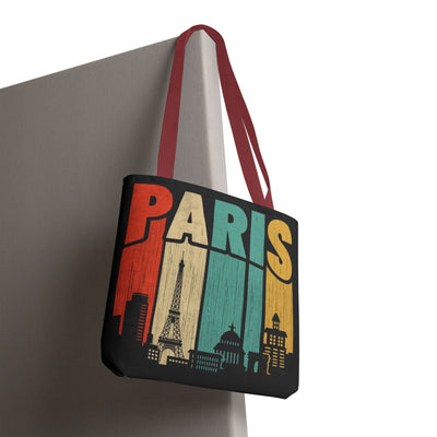 Paris Cityscape Tote Bag - Parisian Art Print Shopping Bag - Picknmore