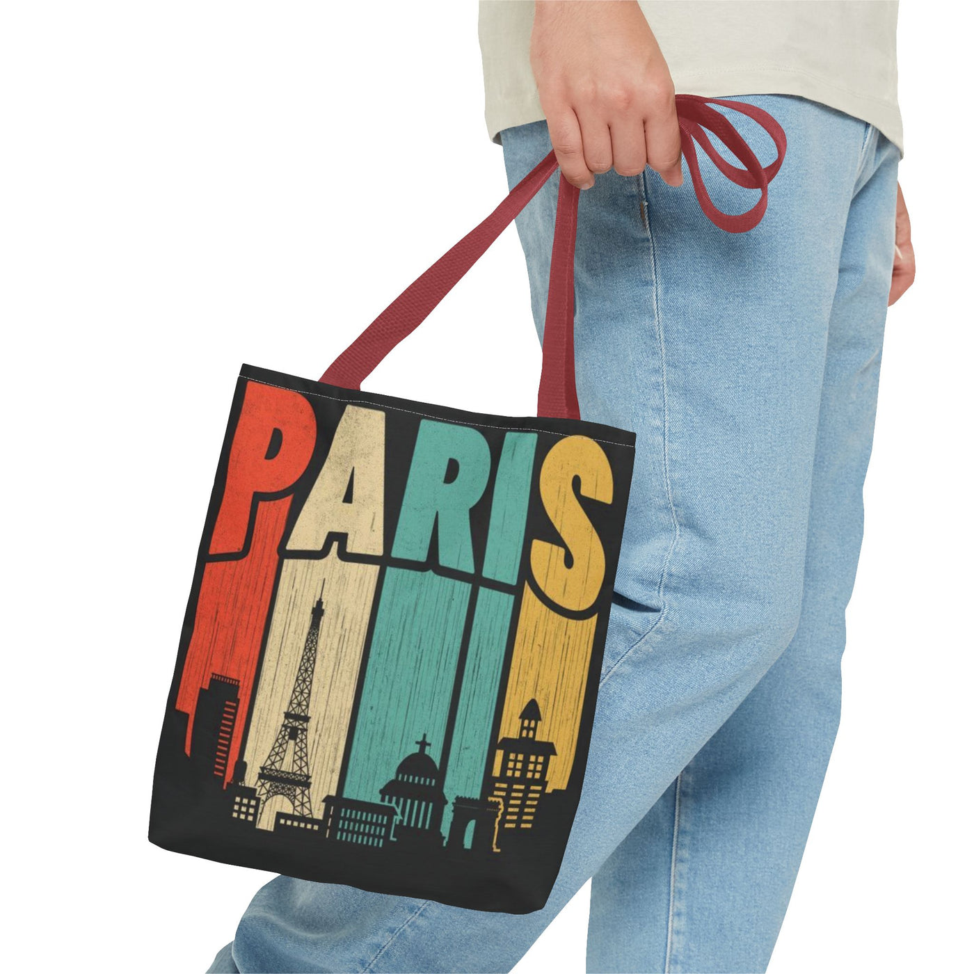 Paris Cityscape Tote Bag - Parisian Art Print Shopping Bag - Picknmore