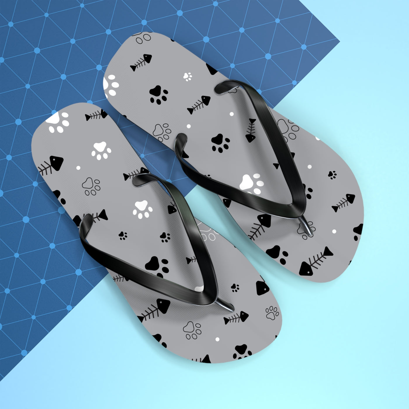 Dog Lover's Flip Flops | Cute Paw Print Outdoor Sandals for Summer, Pet Gifts, Beachwear, Relaxation Footwear, Animal Lover Accessories - Picknmore