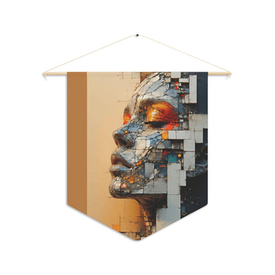 Modern Art Pennant - Abstract Female Portrait Boho Wall Hanging - Picknmore