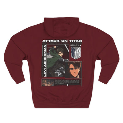 Levi Ackerman Hoodie - Attack on Titan Three-Panel Fleece - Picknmore