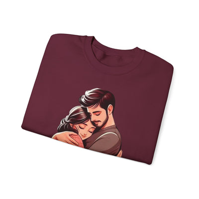 Love-Themed Crewneck Sweatshirt - Cozy Gift for Couples - Picknmore