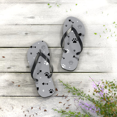 Dog Lover's Flip Flops | Cute Paw Print Outdoor Sandals for Summer, Pet Gifts, Beachwear, Relaxation Footwear, Animal Lover Accessories - Picknmore