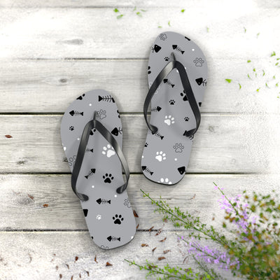 Dog Lover's Flip Flops | Cute Paw Print Outdoor Sandals for Summer, Pet Gifts, Beachwear, Relaxation Footwear, Animal Lover Accessories - Picknmore