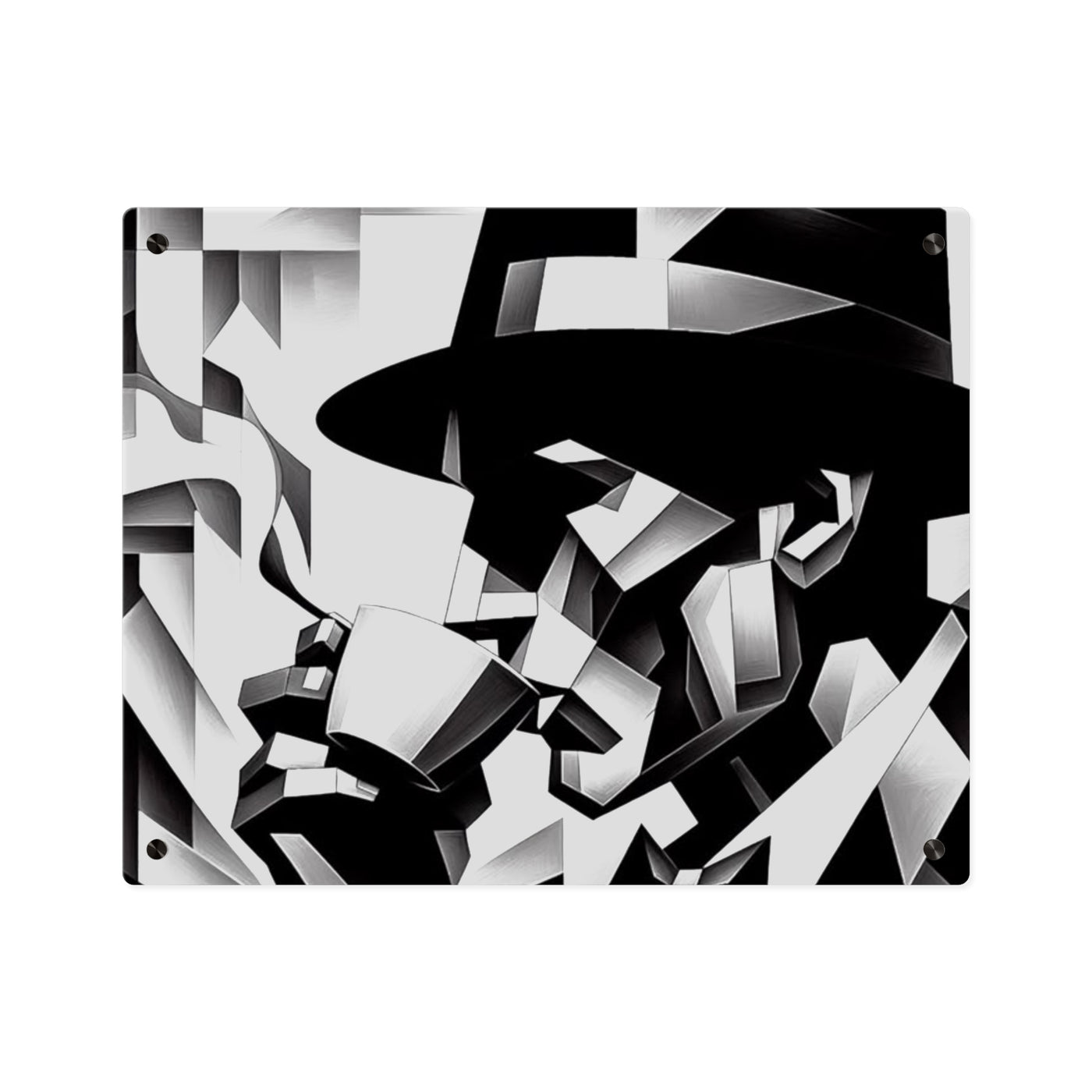 Chic Acrylic Wall Art Panels - Modern Black & White Home Decor - Picknmore