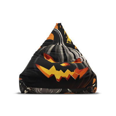 Spooky Halloween Bean Bag Chair Cover – Pumpkin & Skull Design - Picknmore