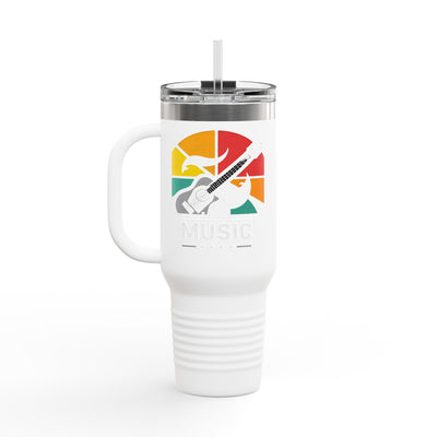 Colorful 40oz Travel Mug - Insulated Tumbler for Music Lovers - Picknmore