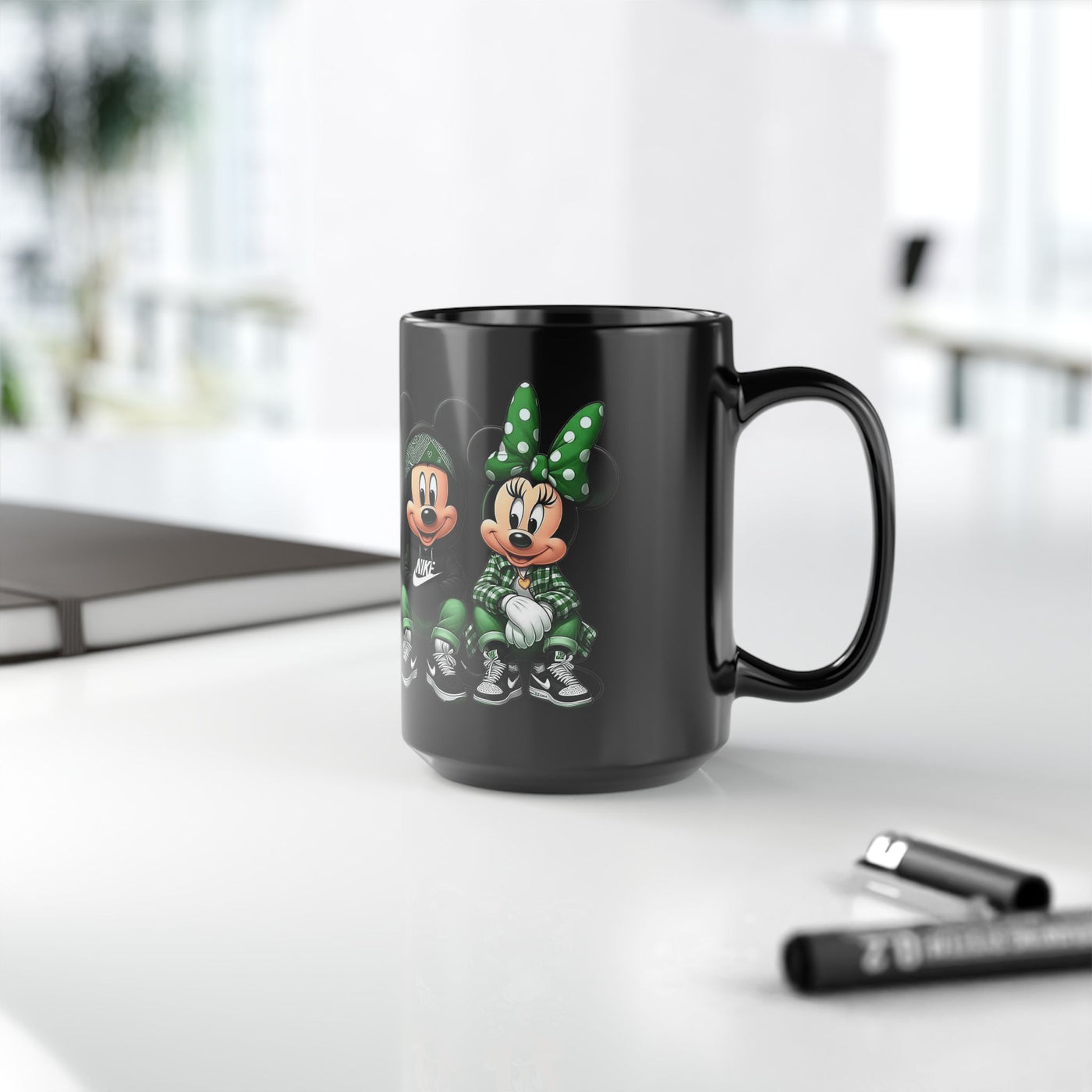 Mickey & Minnie Coffee Mug, Cute Disney Drinkware, Perfect Gift for Fans, Unique Holiday Mug, Fun Kitchen Decor