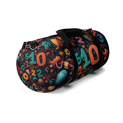 Colorful Numbers Duffel Bag - Fun Travel & Gym Bag for Students - Picknmore