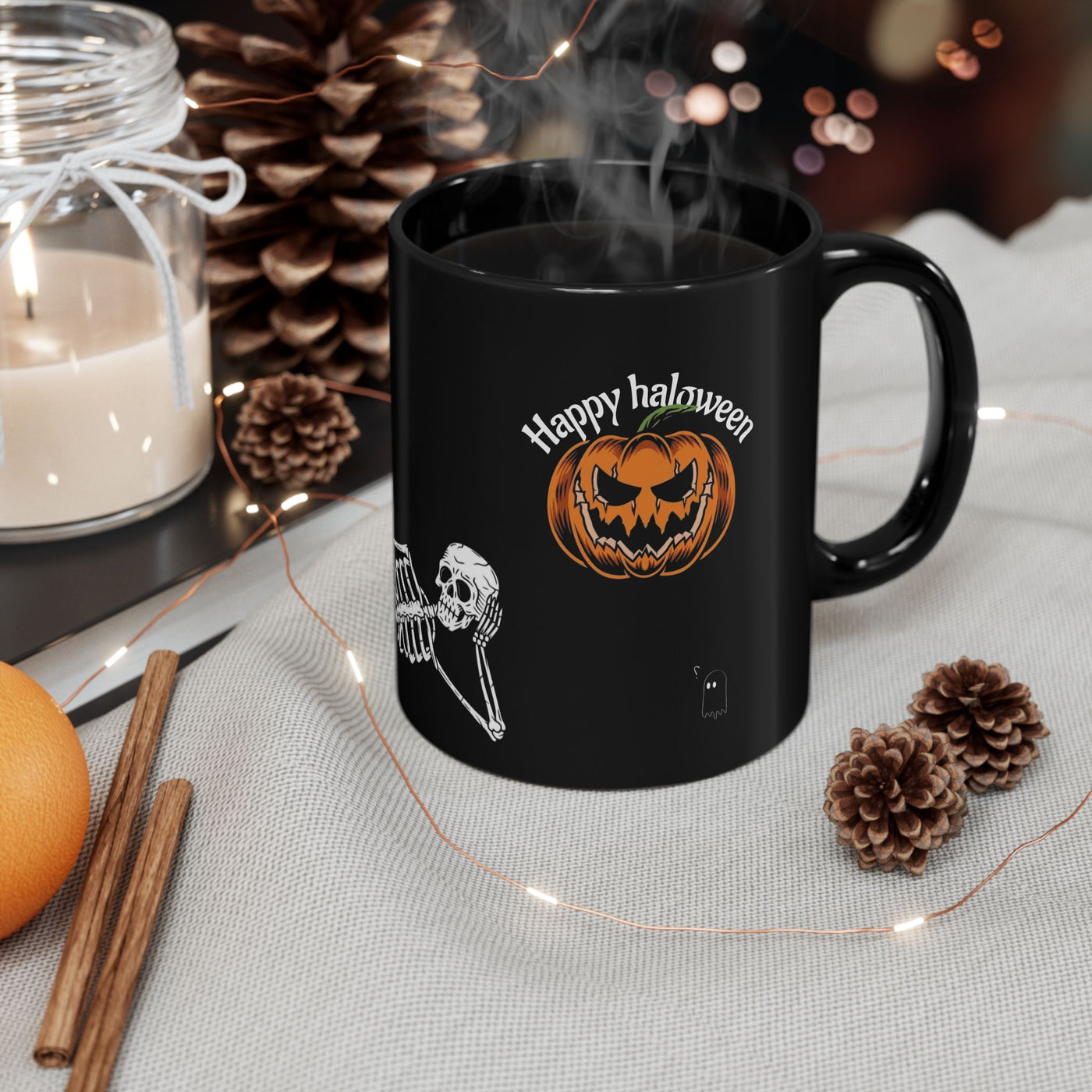 Halloween Skeleton Mug - Spooky Coffee Cup for Fall - Picknmore