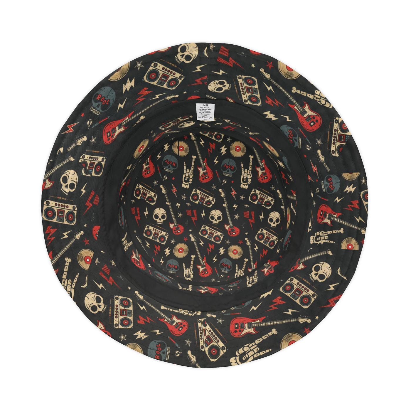 Rock 'n' Roll Bucket Hat - Vintage Music Festival Summer Cap - Picknmore