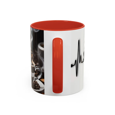 Coffee Lover's Heartbeat Mug - Caffeine Addiction Design - Picknmore