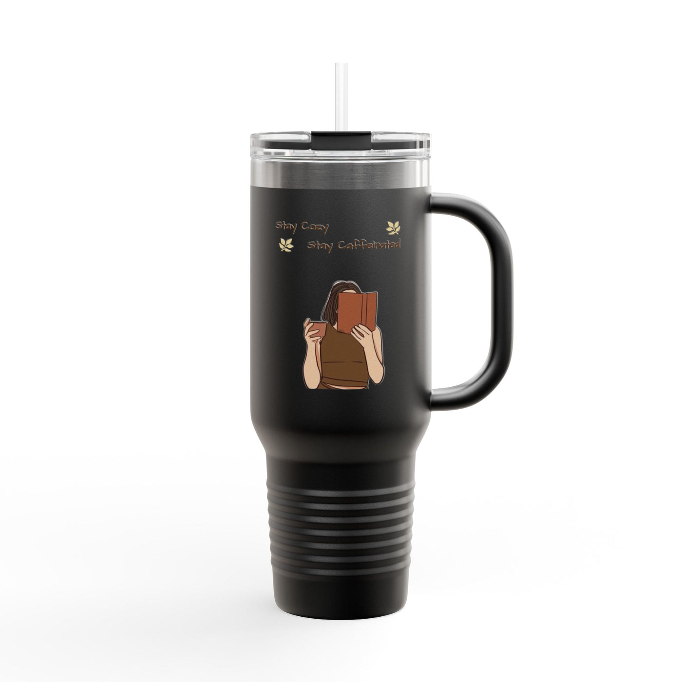 Insulated Travel Mug for Book Lovers, Enjoy Every Sip, Perfect Gift for Readers, 40oz Coffee Tumbler, Travel Cup for Busy Days - Picknmore