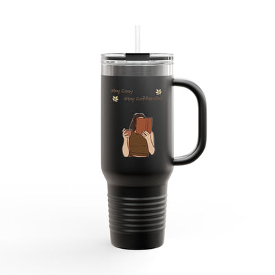 Insulated Travel Mug for Book Lovers, Enjoy Every Sip, Perfect Gift for Readers, 40oz Coffee Tumbler, Travel Cup for Busy Days - Picknmore