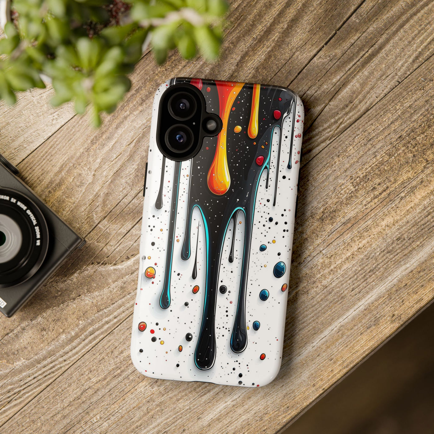 Abstract Drip Phone Case - Artistic Design Protection - Picknmore