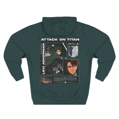 Levi Ackerman Hoodie - Attack on Titan Three-Panel Fleece - Picknmore